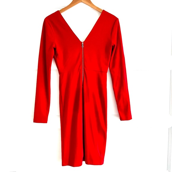 Stunning Alice & Olivia Fiona Sheath Dress in Royal Red, Sz 4. - Picture 7 of 13